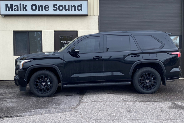 Toyota 2025 Sequoia with professional window tint in North Bay